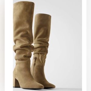 ZARA | Split-suede Boots